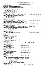 Đề cương ôn tập Toán 6 - HK 1 năm học 2015-2016